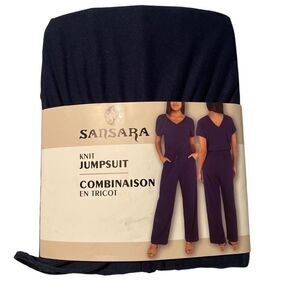 Sansara Knit Jumpsuit New Navy Size Medium